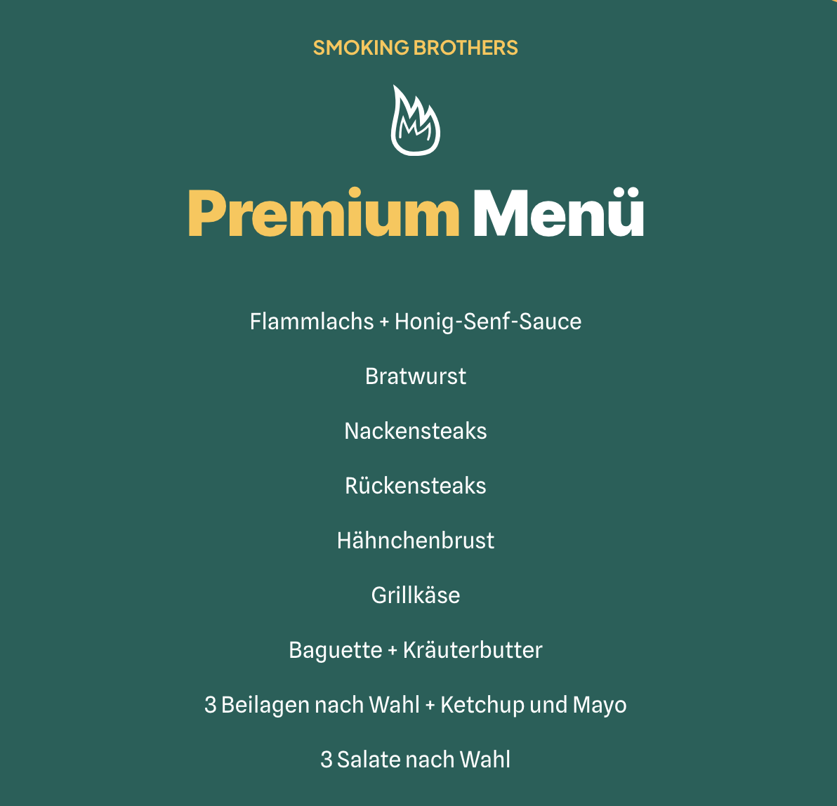 Premium Menü