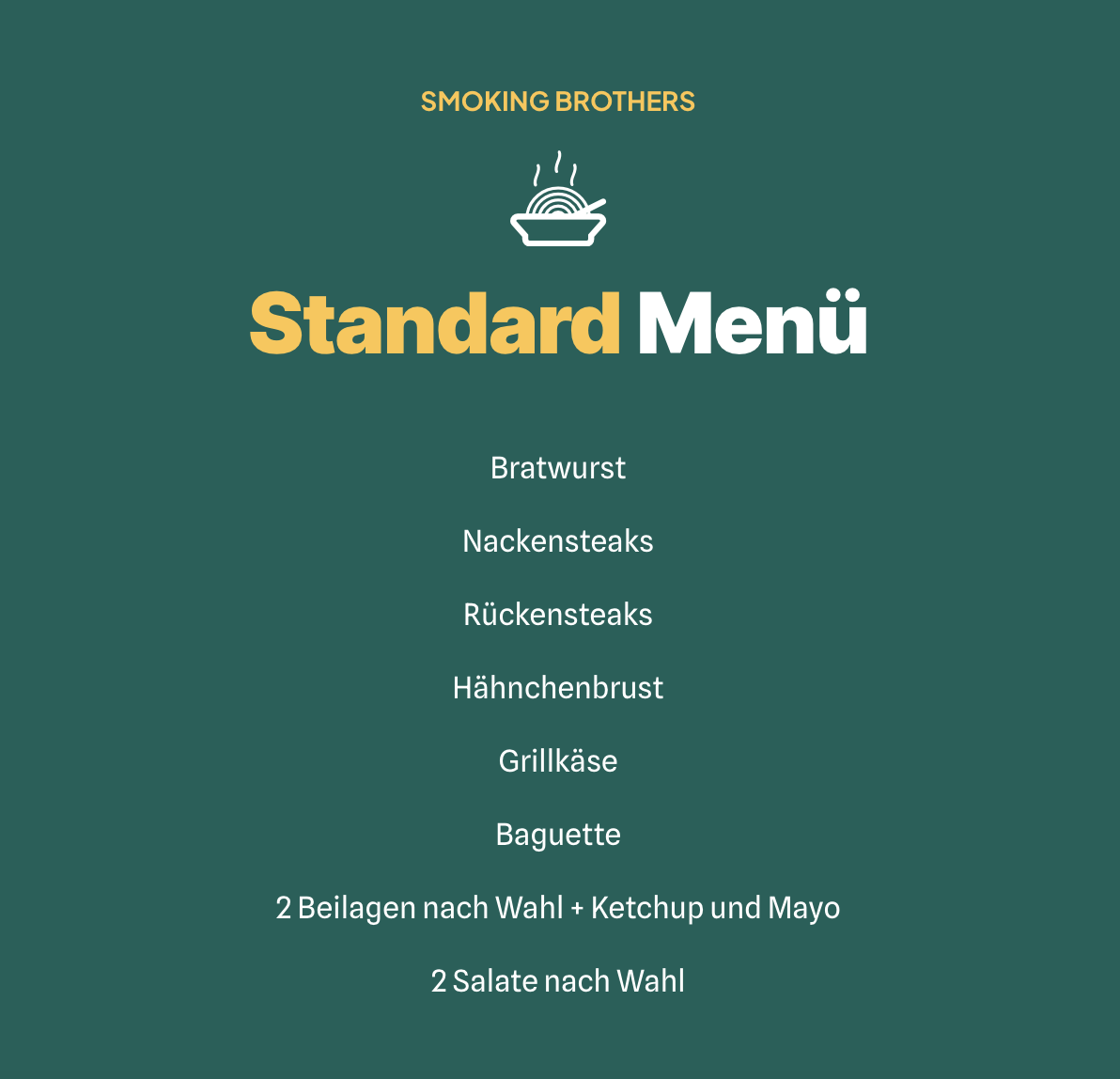 Standard Menü